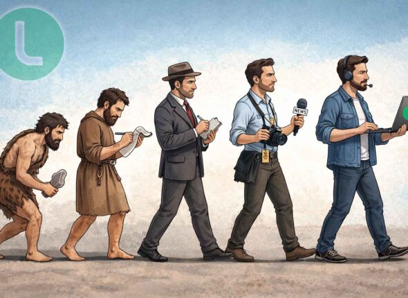 Evoluzione del giornalista: dal cronista al reporter digitale con laptop – Link Comunication